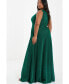 Фото #2 товара Plus Size Glitter Wrap Maxi Dress