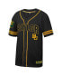 Фото #2 товара Men's Black Baylor Bears Free Spirited Mesh Button-Up Baseball Jersey