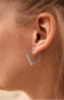 Square steel earrings