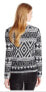Фото #2 товара Lucky Brand Women's Long Sleeve Sweater Scoop Neck Jacquard Black White Multi S