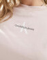 Фото #4 товара Calvin Klein Jeans monologo baby t-shirt in pink