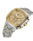 ფოტო #2 პროდუქტის Men's Diamond (1/5 ct. t.w.) Watch in 18k Gold-Plated Two-tone Stainless-steel Watch 48mm