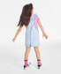 ფოტო #2 პროდუქტის Little Girls Zinnia Winged Denim Jumper, Created for Macy's
