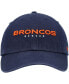 Men's Navy Denver Broncos Clean Up Script Adjustable Hat