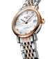 ფოტო #3 პროდუქტის Women's Swiss Automatic Elegant Diamond Accent 18k Gold & Stainless Steel Bracelet Watch 25mm