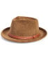 Фото #1 товара Men's Faux-Suede Belted Fedora