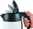 Фото #6 товара Электрический чайник BOSCH TWK3P421 - 1.7 л - 2400 Вт - Черный - Белый - Нержавеющая сталь - Индикатор уровня воды - Защита от перегрева