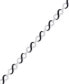 ფოტო #1 პროდუქტის Diamond Accent Figure Eight Link Bracelet in Silver-Plate & Black Rhodium