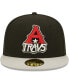 Фото #3 товара Men's Black Arkansas Travelers Authentic Collection Road 59FIFTY Fitted Hat