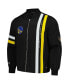 Men's and Women's Black Golden State Warriors Stitch Applique Full-Zip Bomber Jacket