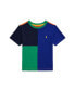 ფოტო #1 პროდუქტის Toddler and Little Boys Color-Blocked Cotton Jersey Tee