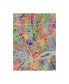 Фото #1 товара Michael Tompsett Detroit Michigan City Map Canvas Art - 15" x 20"