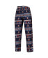 ფოტო #4 პროდუქტის Men's Navy Virginia Cavaliers Swivel Long Sleeve T-shirt and Pants Sleep Set