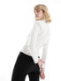 Фото #7 товара Mango zip front shirt in white