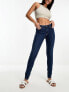 Фото #1 товара Vero Moda skinny mid rise jeans in dark blue