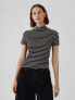 Фото #1 товара Modern Rib Mockneck T-Shirt