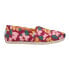 Фото #1 товара TOMS Alpargata Floral Slip On Womens Pink Flats Casual 10018775T
