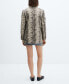 Фото #2 товара Women's Snake Print Blazer