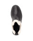 ფოტო #4 პროდუქტის Women's Anissa Lug Sole Block Heel Cozy Faux Fur Chelsea Winter Booties