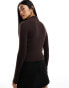 Фото #4 товара Mango button through jumper in brown