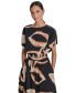 ფოტო #1 პროდუქტის Women's Printed Blouson Cotton Cropped Top