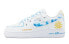 【定制球鞋】 Nike Air Force 1 Low 简约 夏日海滩 冰激凌 低帮 板鞋 女款 白蓝橙 / Кроссовки Nike Air Force DD8959-100