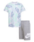 Фото #1 товара Toddler Boys Futura Toss Shorts and T-shirt, 2 Piece Set
