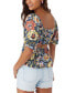 ფოტო #2 პროდუქტის Juniors' Briar Floral Top