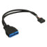 Фото #2 товара InLine USB 2.0 to 3.0 internal USB 2.0 header / USB 3.0 internal - 0.30m