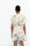 Фото #5 товара Платье из сатина с цветочным принтом ZARA