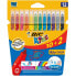 Фото #1 товара Фломастеры для детей BIC Case Of 12 Kids Super Washable Markers