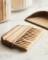 Wooden dustpan and brush