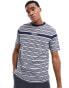 Фото #1 товара Marshall Artist stripe short sleeve t-shire in navy