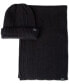 ფოტო #1 პროდუქტის Men's Ribbed Herringbone Beanie & Scarf Set