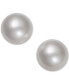 ფოტო #1 პროდუქტის Pearl Earrings, 14k Gold AAA Cultured Freshwater Pearl Stud (11mm)