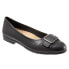 Фото #2 товара Trotters Aubrey T1850-001 Womens Black Leather Ballet Flats Shoes 6.5