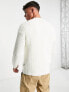 Фото #3 товара Only & Sons textured crew neck knitted jumper in white