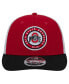 Фото #3 товара Men's Scarlet Ohio State Buckeyes Throwback Circle Patch 9fifty Trucker Snapback Hat