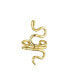 ფოტო #2 პროდუქტის Helix Climber Crawler Snake Serpent Clip On Wrap Wire Cartilage Lobe Ear Cuff Earrings Men Non Pierced Ear Gold Plated Sterling Silver Pair