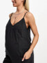 Фото #8 товара ASOS DESIGN Maternity strappy jersey jumpsuit in charcoal