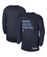 Men's and Women's Navy Memphis Grizzlies 2023/24 Legend On-Court Practice Long Sleeve T-shirt