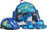 Фото #2 товара SMJ sport Zestaw wrotko-rolki + kask + ochraniacze + plecak (BS901P) niebiesko-białe r. 26-29
