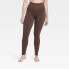 Фото #2 товара Women's Seamless High-Rise Leggings - All in Motion Espresso S