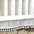Фото #1 товара Crane Baby Cotton Tassel Boho Crib Skirt - Off-White