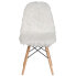Фото #3 товара Shaggy Dog White Accent Chair