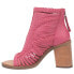 Dingo Jeezy Open Toe Shootie Pumps Womens Pink Dress Casual DI788-520