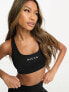 Nicce dia racer sports bra in black