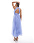 Фото #2 товара Anaya wrap front open back midaxi dress in soft blue