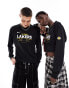 Nike Basketball NBA Unisex LA Lakers graphic long sleeve in black Черный, S - Chest 35-37.5 - фото #1