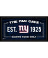 New York Giants Framed 10" x 20" Fan Cave Collage